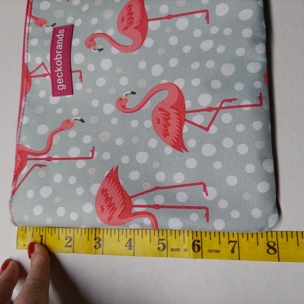 Flamingo Geckobrand Swimsuit Bag Wristlet - Picture 9 of 9
